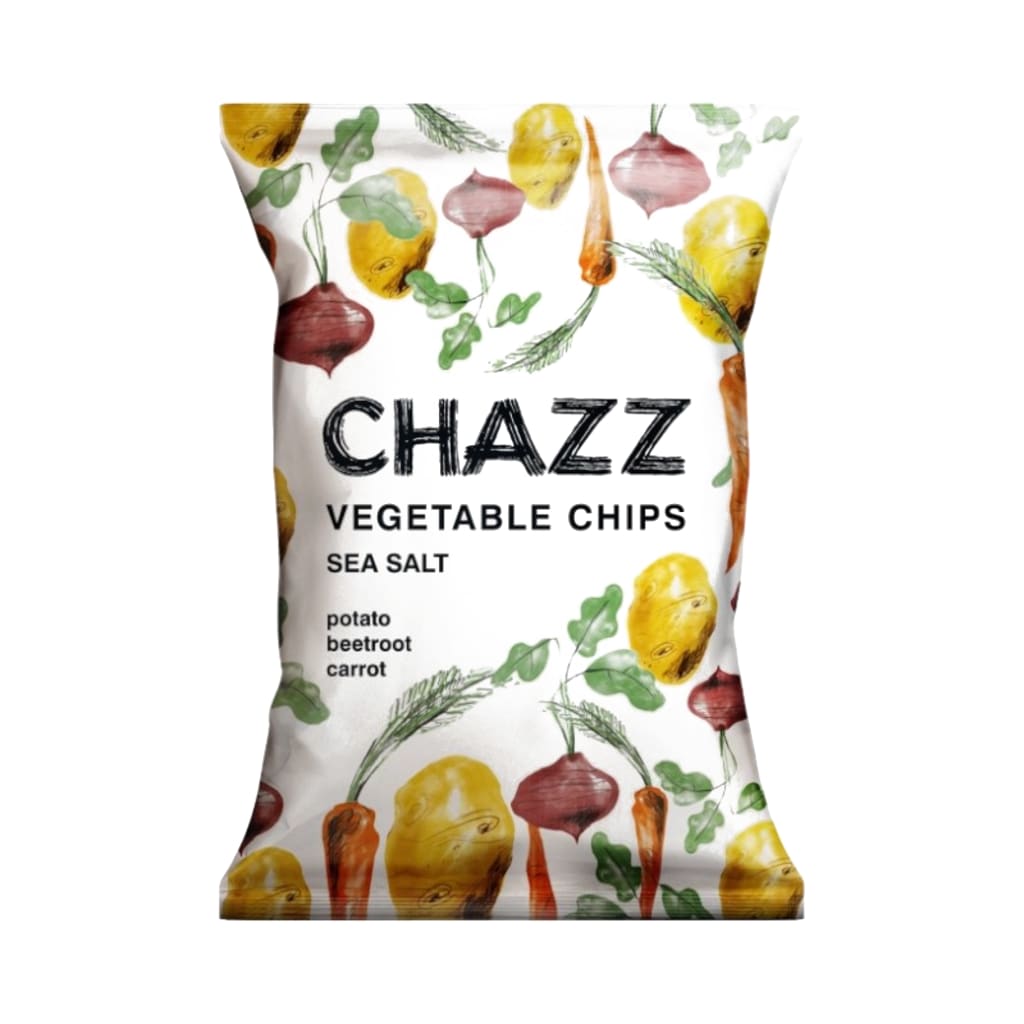 Chazz Vegetable Chips with Sea Salt, 75g